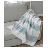 Alpine Valley Cozy Sherpa Throw  50  X 60    Mint