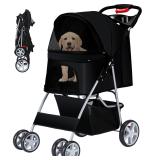 Pet Stroller 4 Wheels Dog Cat Stroller for Medium