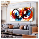 ZHAOSHOP Large Colorful Abstract Canvas Wall Art