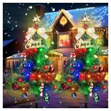 Solar Small Christmas Tree Outdoor Decorations