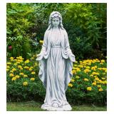 TOETOL Virgin Mary 29 9 Inch Outdoor Statue