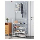 1pc Free Standing Shoe Rack  Multi layer Metal