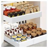 2 Pack Expandable Pull Out Cabinet Organizer