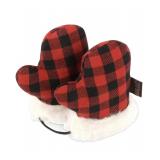 P l a y  Feline Frenzy Plaid Mittens Cat Toy   Red