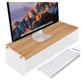 YGYQZ Wooden Monitor Stand for Desk  Wooden