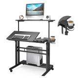 Panta Mobile Standing Desk  Adjustable Rolling