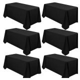 6 Pack Tablecloth 90 x 132 inch Polyester Table