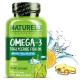 NATURELO Burpless Omega 3 Fish Oil Supplement