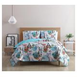 Vcny Home Eiffel Reversible 3 Pc  Quilt Set