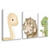 Dinosaur Wall Art Kids Boys Room Canvas Wall