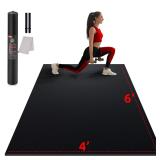 Large Exercise Mat for Home Workout 12 x6  10 x6