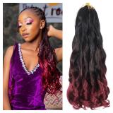 French Curly Braiding Hair 18Inch 8Packs French