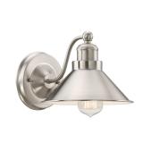 Welton 60 Watt 1 Light Brushed Nickel Industrial