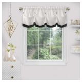 Lana 14 in  L Polyester Window Curtain Valance in