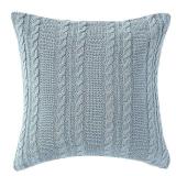 2pk  VCNY Home Dublin Blue Cable Knit Cotton