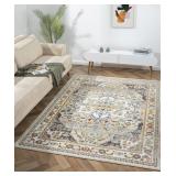 Lr Home Avery Ava 430 5 3 x7 6  Area Rug   Ivory