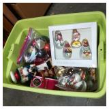 Tote of Christmas Ornaments