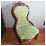 Parlor Chair with Wooden Casters