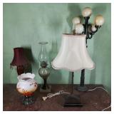 Lot of Five Lamps