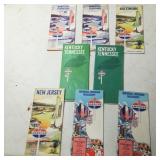 (8) American Oil Road Maps Circa 1960s