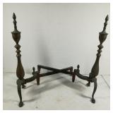 Federal Style Brass Andirons