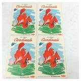 (4) 1960 St. Louis Cardinals 10c Scorecards