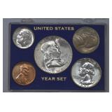 1957 US Mint Year Set in Snap Case