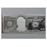 16ozt Silver $100 Note