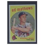 1959 Topps #450 Eddie Matthews HOF