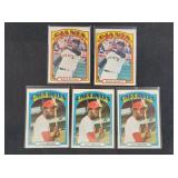 5- 1972 Topps #200, #200, #200, #280, #280