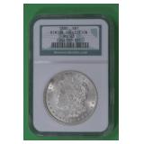 1880 Morgan Silver Dollar NGC MS 63 Binion Collect