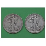 1938 and 1938-D Walking Liberty Halves