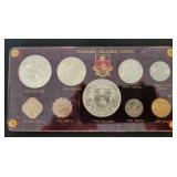 1966 Bahama Islands Coins Proof Set in Red Capitol