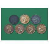 7- Mixed Date Indian Head Cents