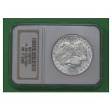 1889-S Morgan Silver Dollar NGC Redfield MS 64