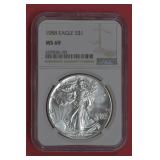 1988 ASE Silver Eagle NGC MS 69