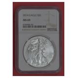 2014 ASE Silver Eagle NGC MS 69