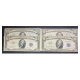 4- 1953 $10 Silver Certificates FR-1706