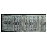 39- Mixed 1934 and 1953 $5 Silver Certificates