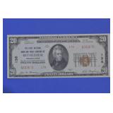 1929 $20 Type 2 National Bank Note FR-1802-2