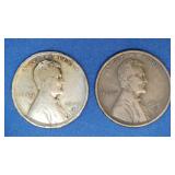 2- 1909-S Lincoln Head Cents