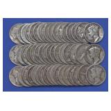 Roll of Mixed Date Mercury Head Dimes