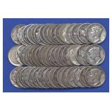 Roll of Mixed Date Mercury Head Dimes