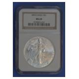 2003 ASE Silver Eagle NGC MS 69