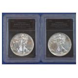 (2 ozt TW) 1993 and 1994 ASE Silver Eagles