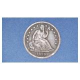 1839 Seated Liberty Half Dime