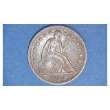 1847 Seated Liberty Silver Dollar