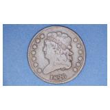 1826 Classic Head Half Cent