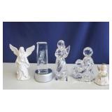 Lot Angel Figurines inc. Mikasa Glass