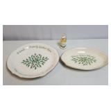 Lenox Dimensions Ivory Porcelain Holiday Platter,